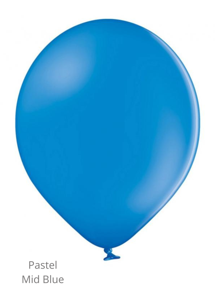 Balon niebieski pastel CYAN 30cm
